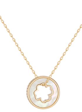 阿吉豆四叶草AJIDOU幸运项链新款