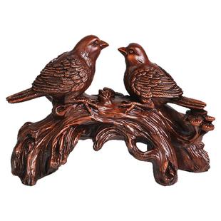 喜结连理比翼鸟结婚礼物送新人新娘客厅卧室高档摆件婚庆典礼用品