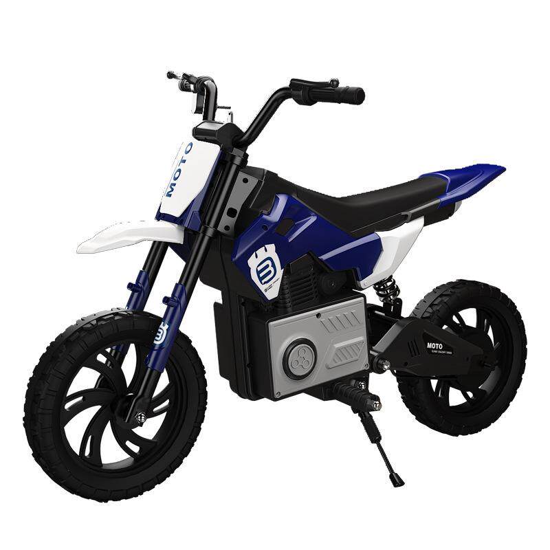 儿童电动摩托车两轮越野车青少年坐大人3-12岁大号充电亲子休闲车