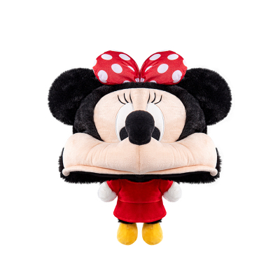 迪士尼正版米奇米妮帽子围巾一体