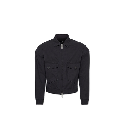 【5折】DSQUARED2/D2次方  男士休闲翻领短款夹克外套