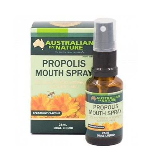 3支价 澳洲Australian By Nature药监TGA200mg黑蜂胶口腔喷雾25ml