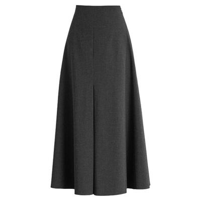 忆霏高腰A字显瘦百褶半身裙