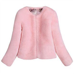 2025秋冬新款仿水貂毛皮草外套女年轻短款小香风修身毛毛初秋上衣