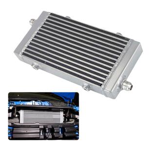 汽车改装通用型小中大号尺寸两边进出十字流道板翅式油冷器散热器