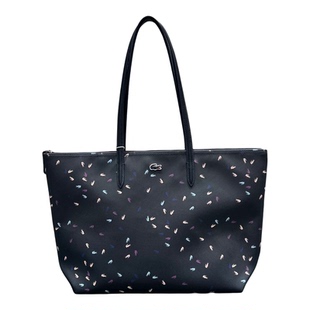 LACOSTE法国鳄鱼女包时尚休闲包小鳄鱼印花大容量托特包NF5141HN
