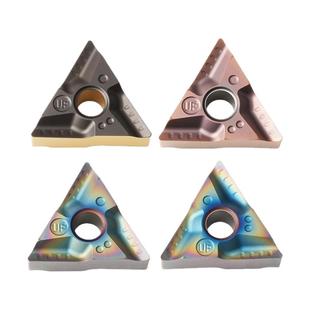 数控三角外圆刀片TNMG160404R-UF/08L-UF钢件不锈钢七彩高硬开粗