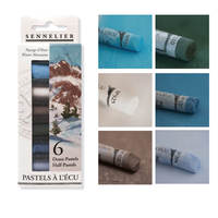 French SENNELIER handcrafted soft pastel short 6-color set of colored chalk sticks thumbnail 7