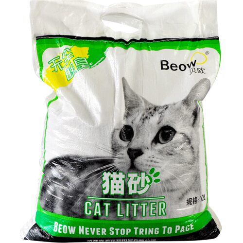 膨润土结团猫砂10kg猫沙吸水结团猫砂beow贝欧猫砂猫用品