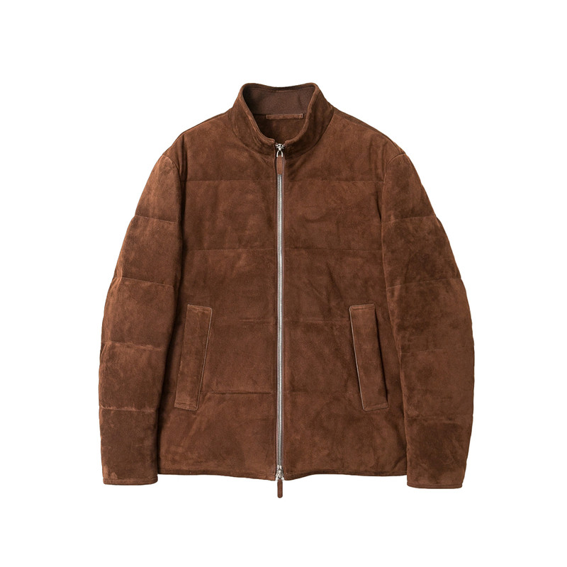 限量典藏级 阿塞拜疆绒面小羊皮 冬季男士白鹅绒真皮羽绒服外套男