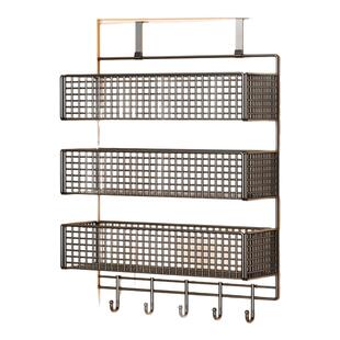 门后挂钩置物架门上挂衣架免打孔挂门后挂篮超薄衣柜侧包包收纳架