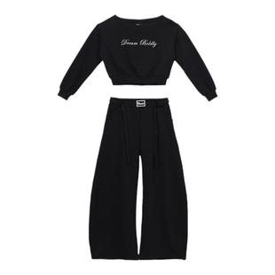 CBXLAB儿童街舞潮牌纯色爵士舞运动长裤美式街头嘻哈Kpop休闲裤子