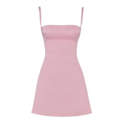 HouseofCB简约束腰吊带连衣裙