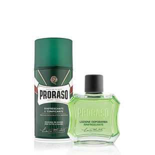 PRORASO博拉索意大利进口男士剃须泡沫须后水桉树薄荷【两件套】