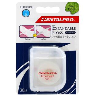 日本进口丹特博牙线尼龙质牙线30米膨胀牙线薄荷味防蛀牙去牙垢