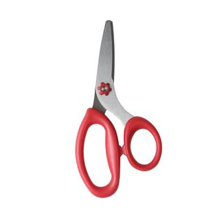 Flower Monaco花芽儿童剪刀安全办公室剪纸裁纸便携式不锈钢剪子幼儿园创意学生手工圆头剪纸剪刀