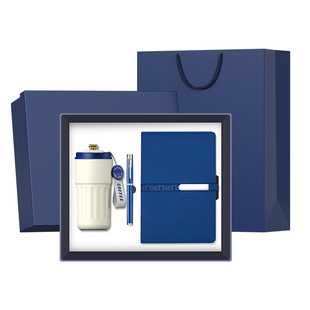 定制笔记本礼盒套装皮面本子可印刷logo加厚记事本a5公司会议记录本办公用企业活动送客户纪念品奖品伴手礼物