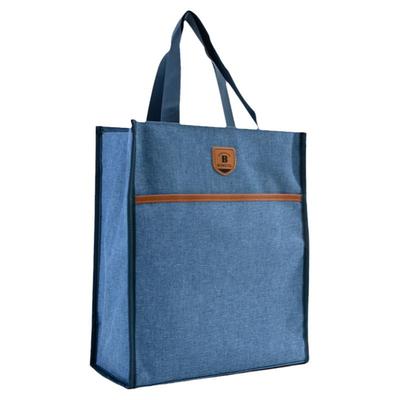 得力72618蓝色补习袋布料