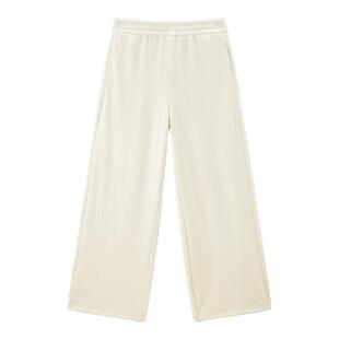 【商场同款】乐町冬季新品灯芯绒复合绒休闲裤阔腿裤女C1GHE4486