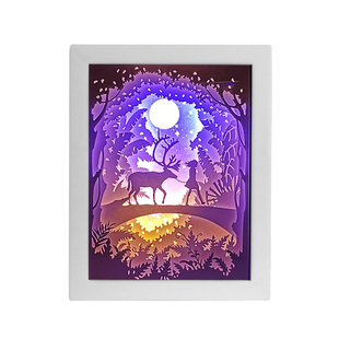 几禾光影纸雕灯DIY材料包手工制作礼物纸刻叠影剪影雕刻灯海贼王