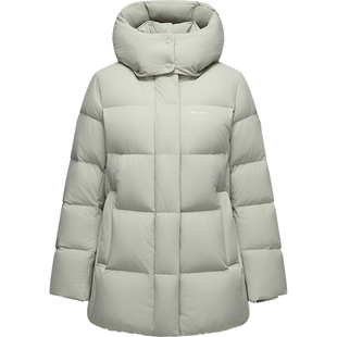 坦博尔25年冬季新款羽绒服女士中长款保暖时尚加厚经典款防风外套