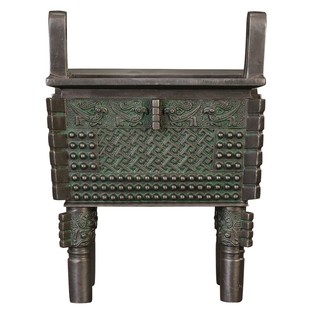 徽匠铜韵 铜鼎摆件父戊方鼎仿古青铜器开业乔迁商务礼品工艺品