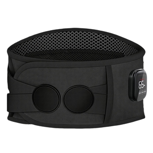 奥克斯震动按摩腰带艾热腰部热敷护腰收腹充电束腰带美体塑形神器