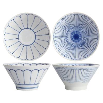 日本进口美浓烧陶瓷斗笠面碗汤碗