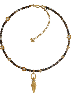 innerbloom金色虎眼石锁骨链