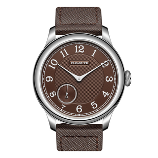 法拉苏蒂复古超薄小三针男士正装机械表80小时长动力透底手动上链