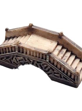 微缩复古风石拱桥造景树脂工艺品