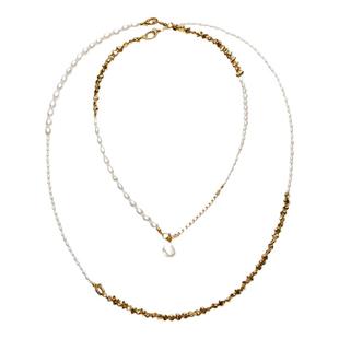 特卖品 RoundFace 23AW x iisense 联名款-珍珠鎏金长链