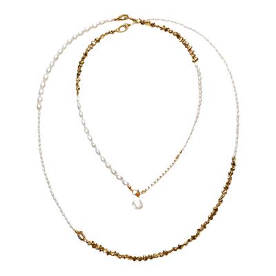 RoundFace珍珠鎏金长链