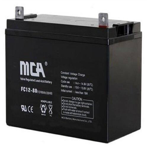 MCA蓄电池FC128012V80AH20HR消防照明UPS电源配套EPS直流屏