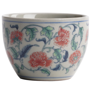 品茗杯陶瓷复古青花小茶杯功夫茶具办公室喝茶杯子家用客人杯60ml