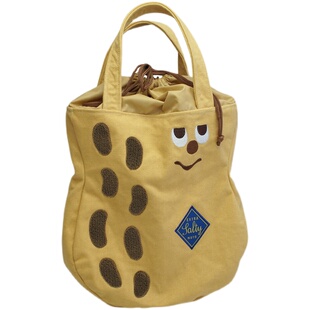 朴坊日本GLADEE好事花生帆布大容量托特手提单肩包平板女上课通勤