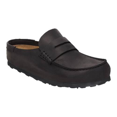 BIRKENSTOCK勃肯德国进口新品男女款牛皮革涂油Naples包头拖鞋