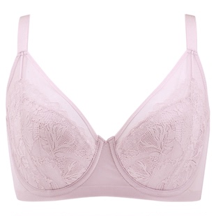 华歌尔Wacoal 轻薄蕾丝包容全罩杯大胸显小文胸罩内衣女UB84E5