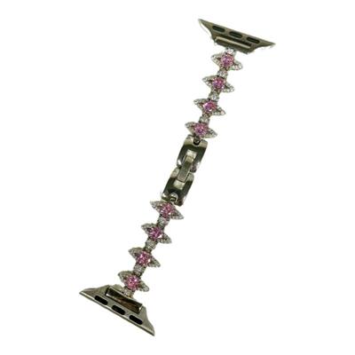 QALUO/千洛iwatch粉色锆石表带