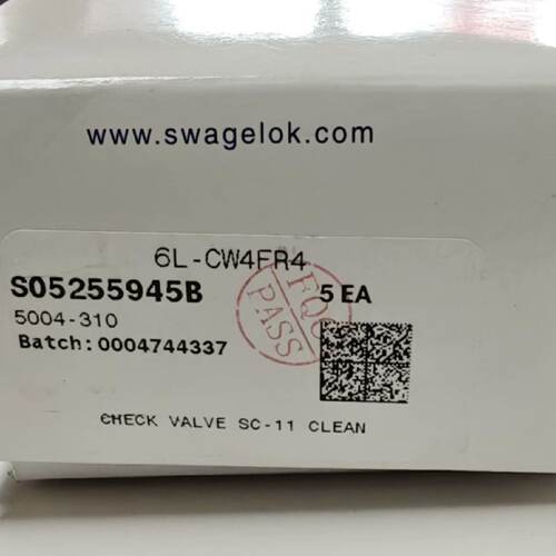 议价世伟洛克单向阀6L-CW4FR4 全新原装正品 其他型号问客服