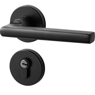 名门静音门锁室内木门房门锁分体面板锁家用卫生间厕所卧室门把手