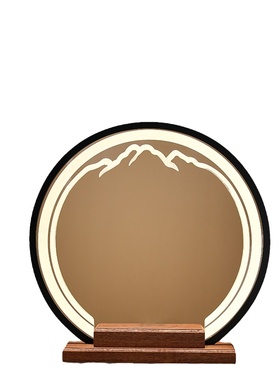 发光酒水展示架创意环形类直播品鉴白酒洋酒客厅酒柜酱香酒托旋转