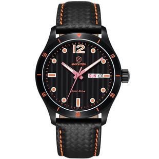 玛斯威顿光能手表男商务休闲防水双日历情侣手表情侣款一对正品