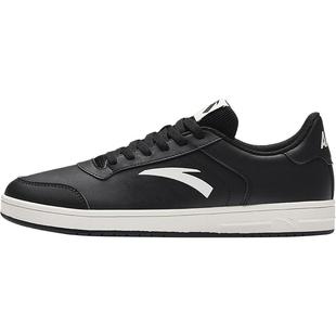 安踏板鞋男鞋冬季新款防水黑色运动鞋低帮平底轻便正品潮流小白鞋