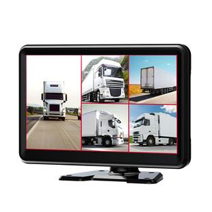 货车行车记录仪四路监控全景高清夜视收割机大12V24V倒车影像一体