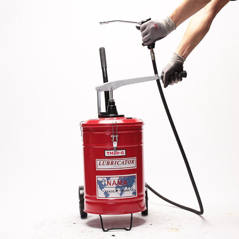 纳玛NAMA手动黄油机手压干油泵黄油枪20L牛油车TH20-G手摇油脂泵
