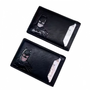 小红书同款蝙蝠侠证件卡包卡套抽象搞怪超级英雄遮挡黑色证件包