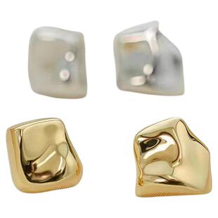 【新款】小陨石不规则AB款百搭通勤耳钉时尚耳饰女