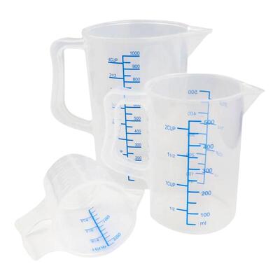 三能器具塑料刻度液体量杯