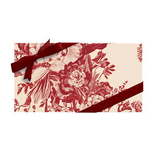 情人节结婚礼物包装纸红色大尺寸国风新婚高级感原创礼品纸花束纸